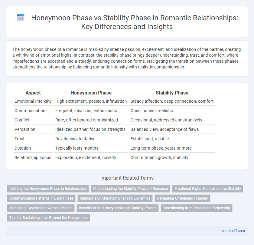 Honeymoon Phase vs Stability Phase in Romantic Relationships: Key Differences and Insights