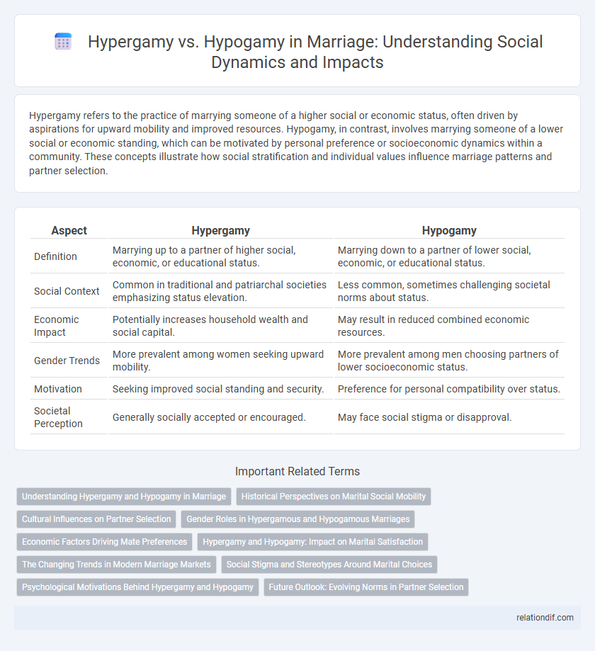 Hypergamy vs. Hypogamy in Marriage: Understanding Social Dynamics and Impacts
