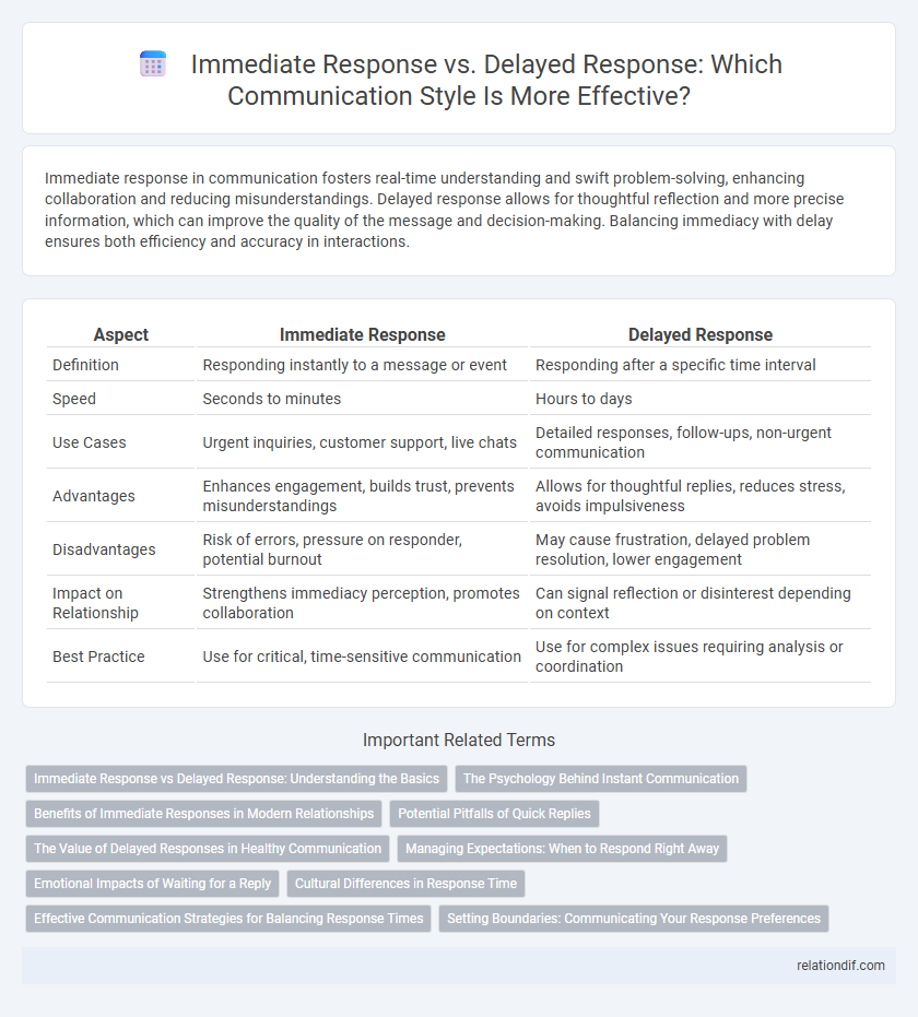 Immediate Response vs. Delayed Response: Which Communication Style Is More Effective?
