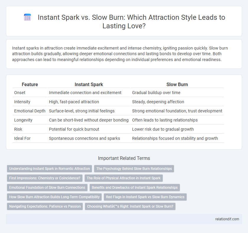 Instant Spark vs. Slow Burn: Which Attraction Style Leads to Lasting Love?
