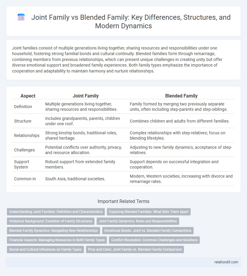 Joint Family vs Blended Family: Key Differences, Structures, and Modern Dynamics