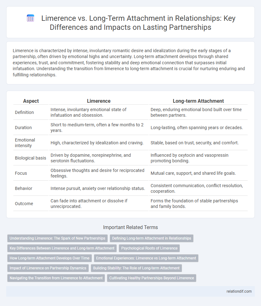 Limerence vs. Long-Term Attachment in Relationships: Key Differences and Impacts on Lasting Partnerships