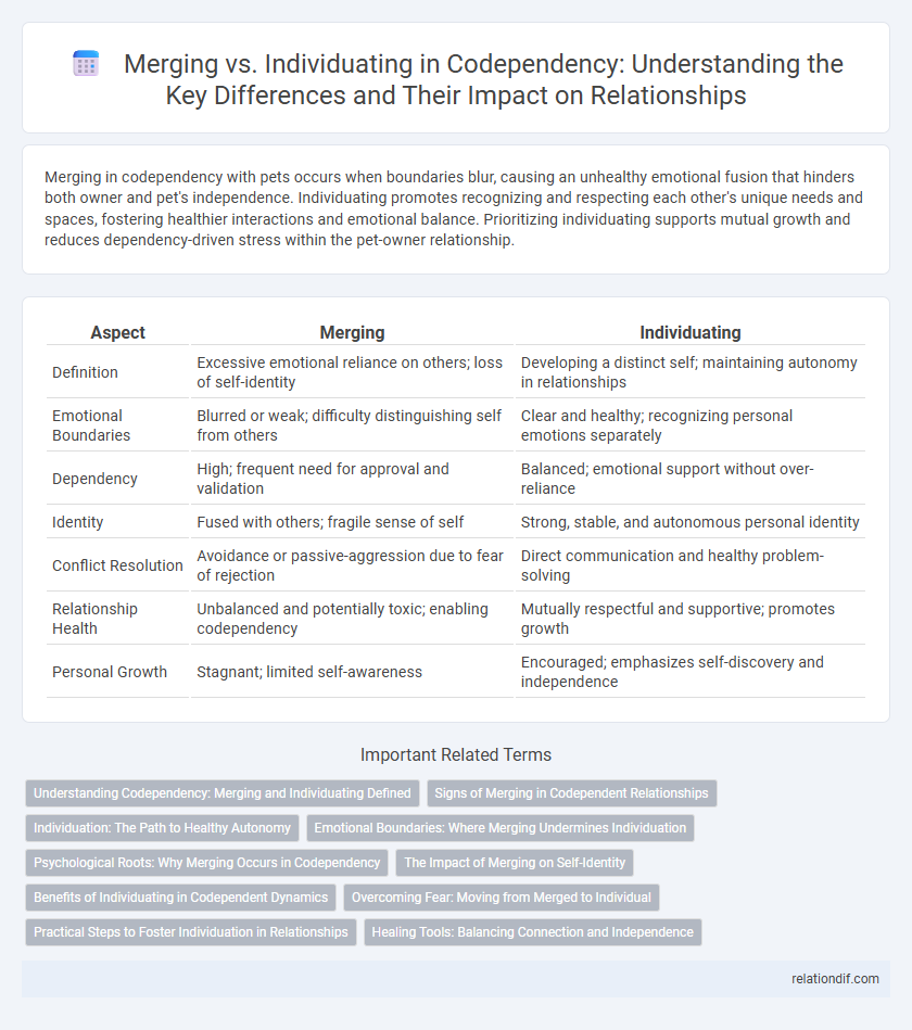 Merging vs. Individuating in Codependency: Understanding the Key Differences and Their Impact on Relationships