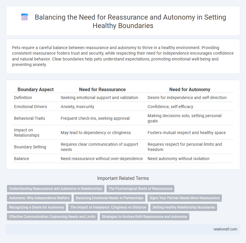 Balancing the Need for Reassurance and Autonomy in Setting Healthy Boundaries