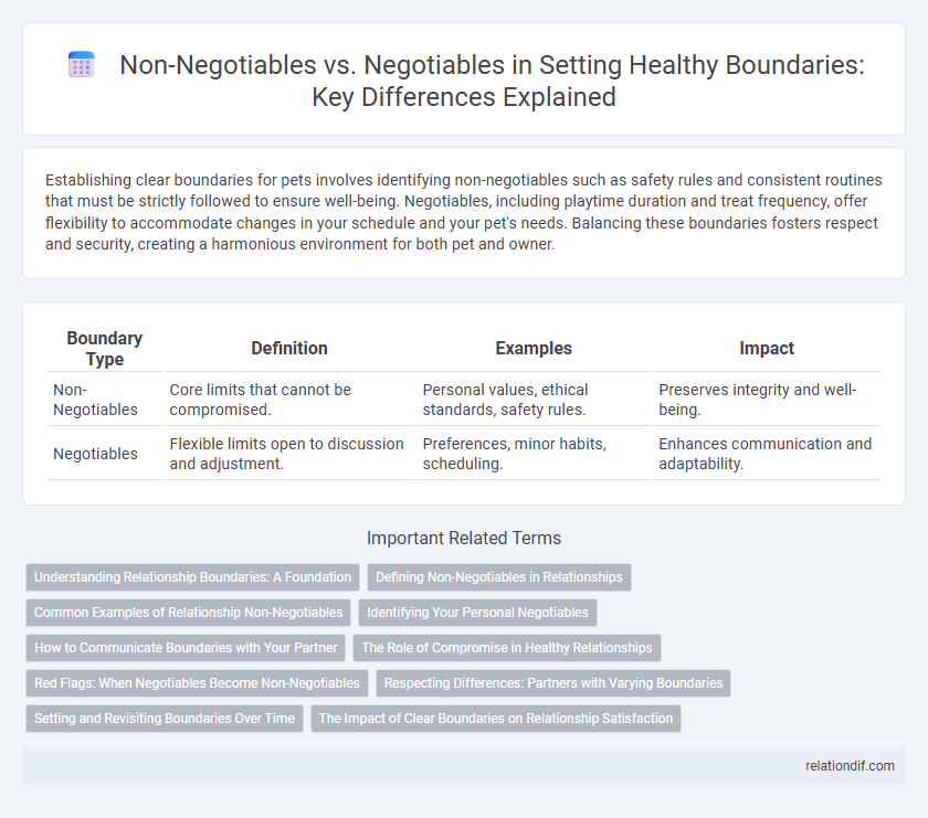 Non-Negotiables vs. Negotiables in Setting Healthy Boundaries: Key Differences Explained