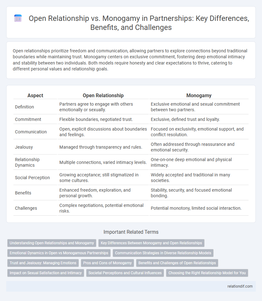 Open Relationship vs. Monogamy in Partnerships: Key Differences, Benefits, and Challenges