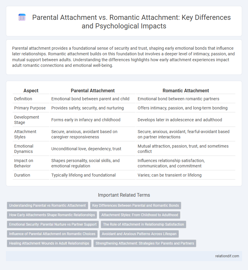 Parental Attachment vs. Romantic Attachment: Key Differences and Psychological Impacts