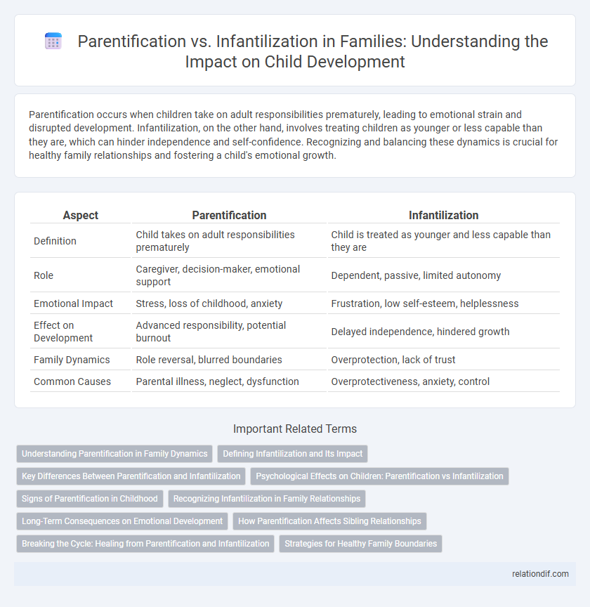 Parentification vs. Infantilization in Families: Understanding the Impact on Child Development