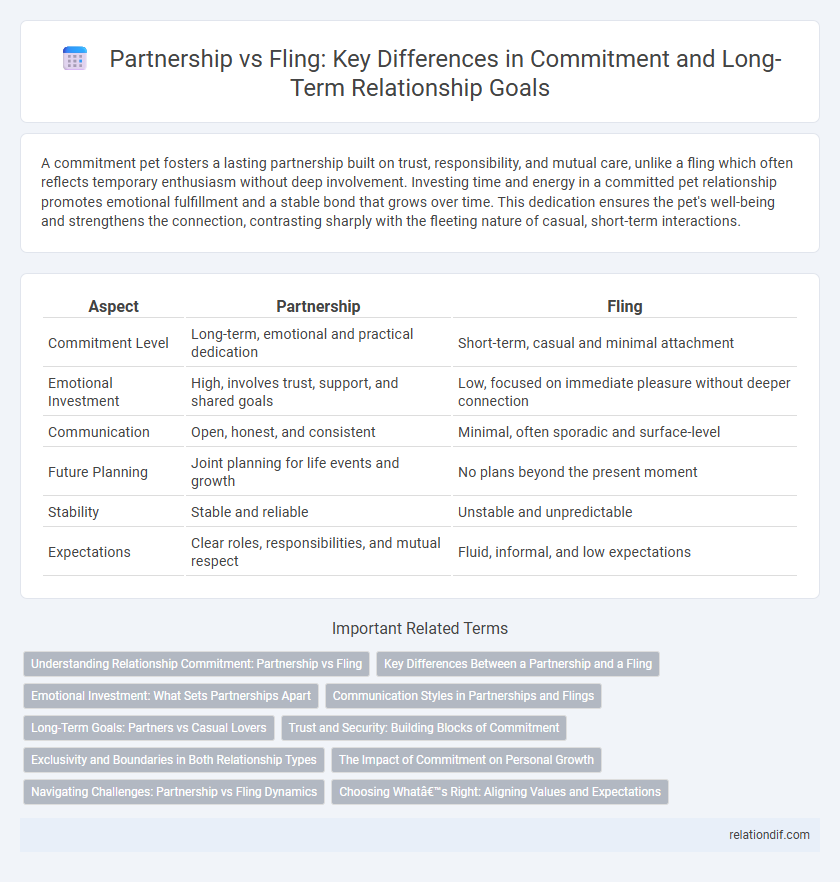 Partnership vs Fling: Key Differences in Commitment and Long-Term Relationship Goals