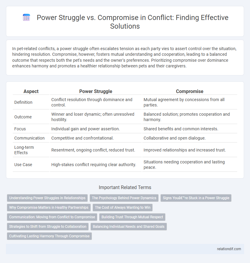 Power Struggle vs. Compromise in Conflict: Finding Effective Solutions