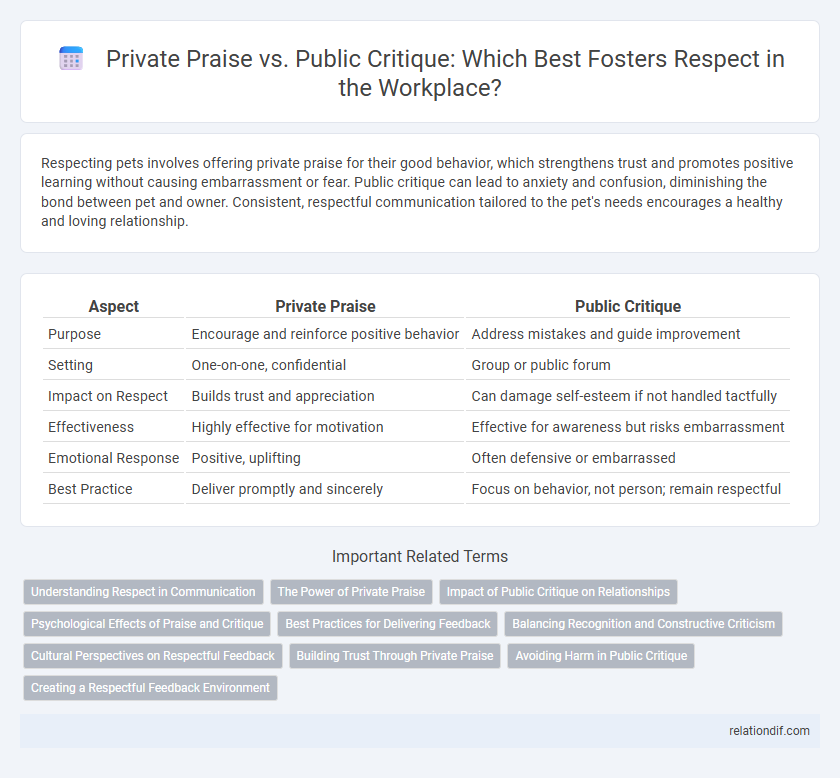 Private Praise vs. Public Critique: Which Best Fosters Respect in the Workplace?