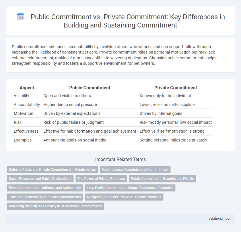 Public Commitment vs. Private Commitment: Key Differences in Building and Sustaining Commitment