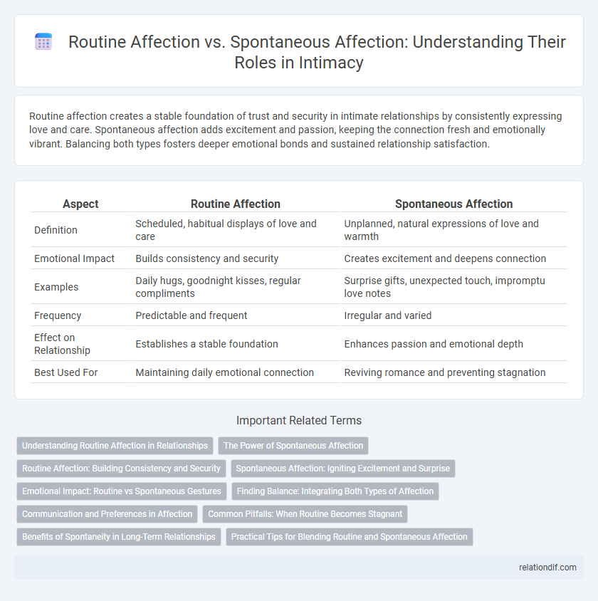 Routine Affection vs. Spontaneous Affection: Understanding Their Roles in Intimacy