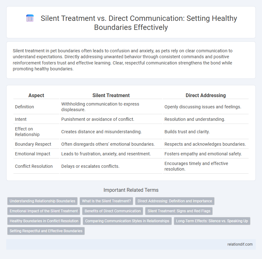 Silent Treatment vs. Direct Communication: Setting Healthy Boundaries Effectively