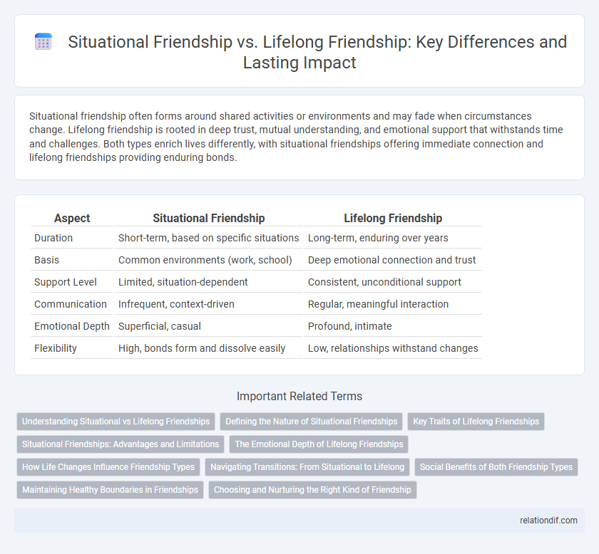 Situational Friendship vs. Lifelong Friendship: Key Differences and Lasting Impact