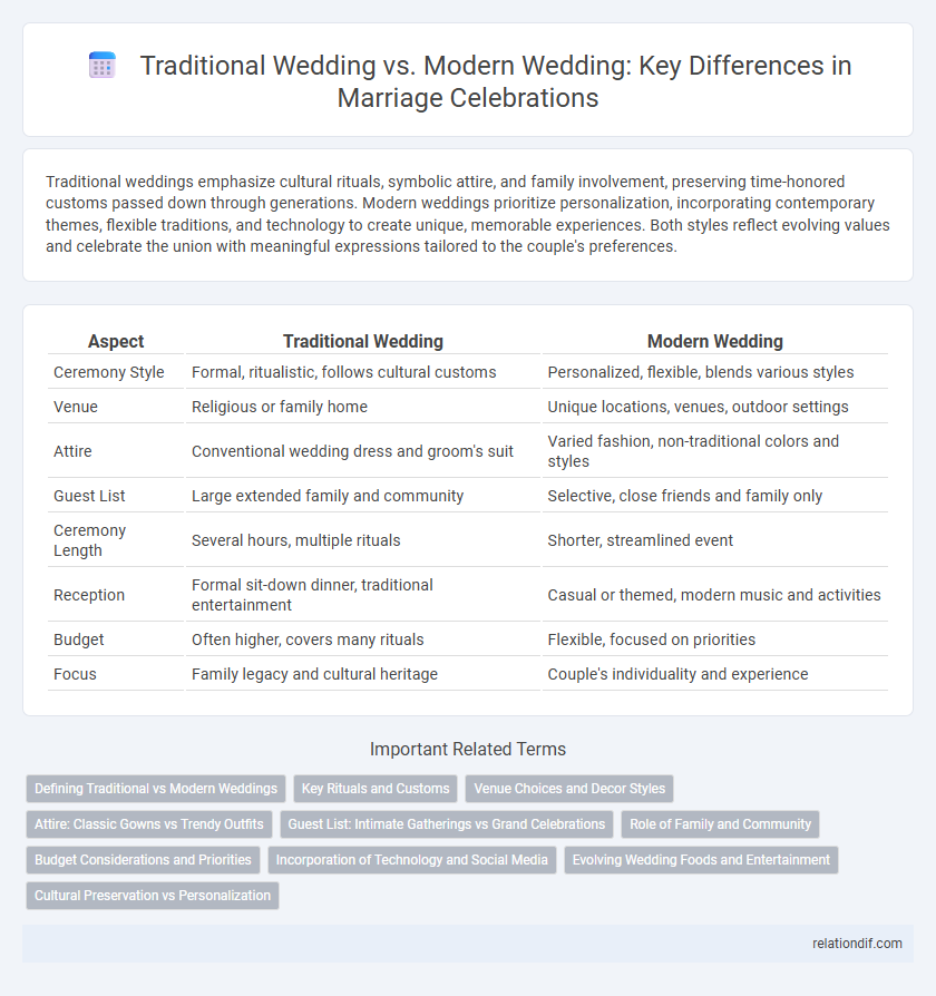 Traditional Wedding vs. Modern Wedding: Key Differences in Marriage Celebrations