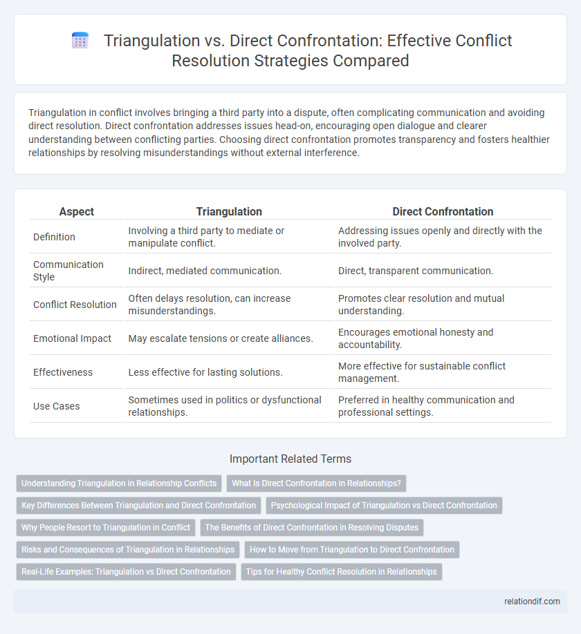 Triangulation vs. Direct Confrontation: Effective Conflict Resolution Strategies Compared