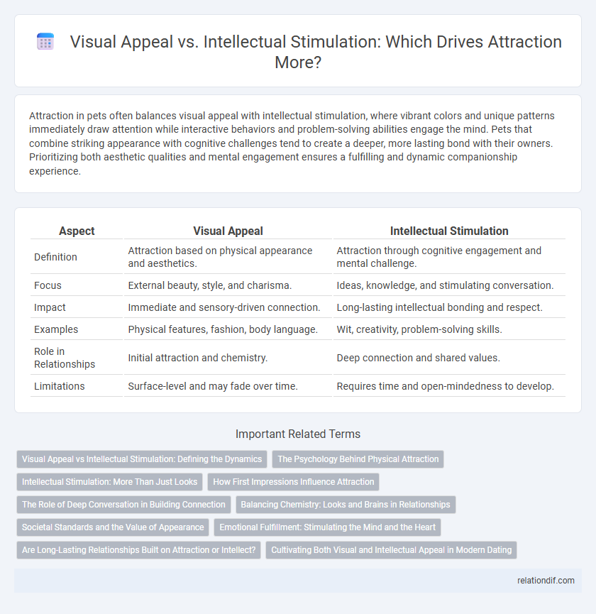 Visual Appeal vs. Intellectual Stimulation: Which Drives Attraction More?