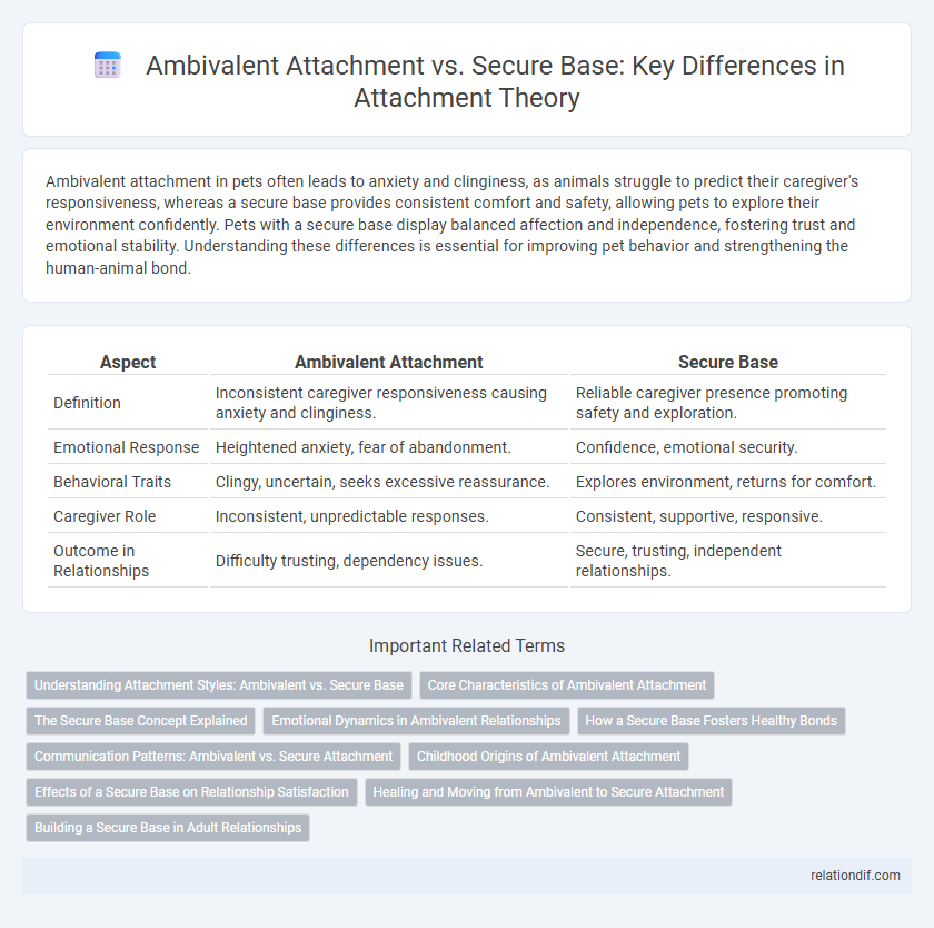Ambivalent Attachment vs. Secure Base: Key Differences in Attachment Theory