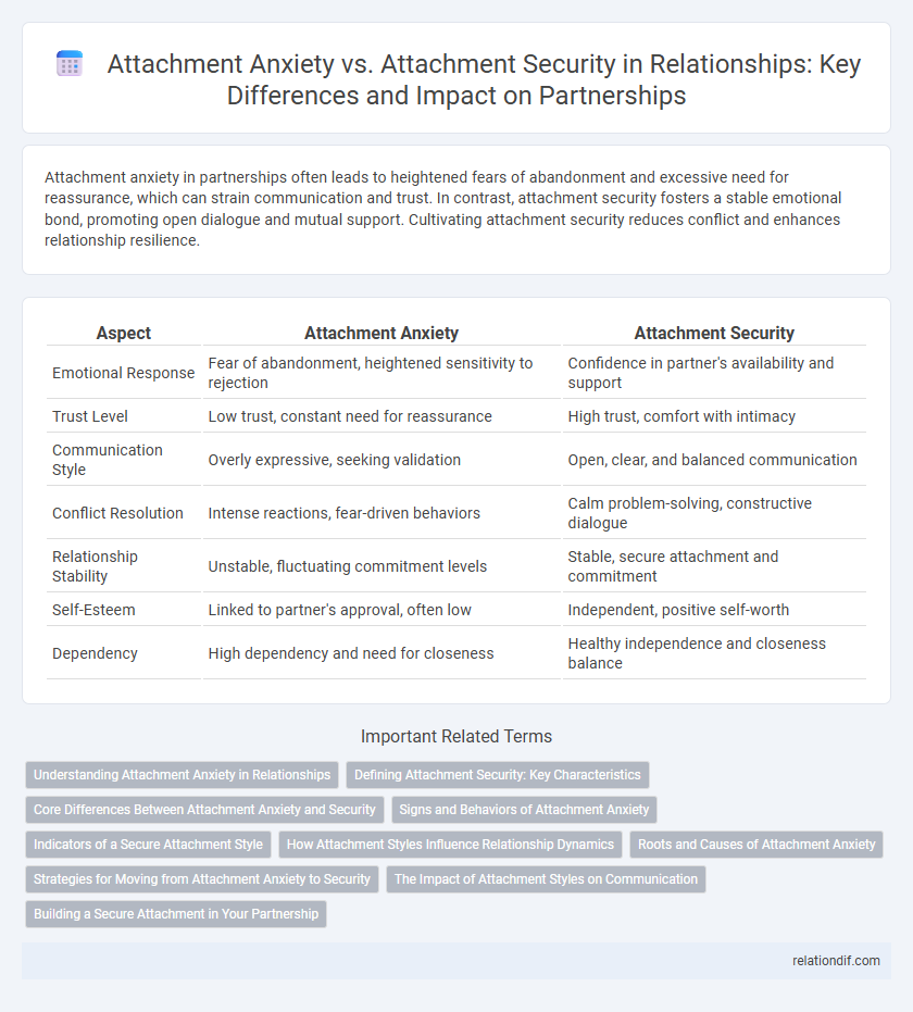 Attachment Anxiety vs. Attachment Security in Relationships: Key Differences and Impact on Partnerships