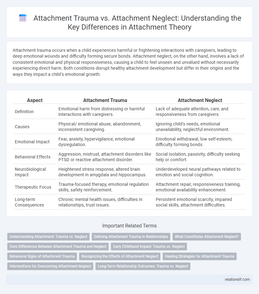 Attachment Trauma vs. Attachment Neglect: Understanding the Key Differences in Attachment Theory