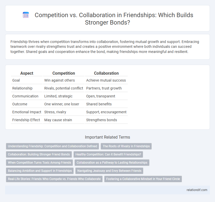 Competition vs. Collaboration in Friendships: Which Builds Stronger Bonds?