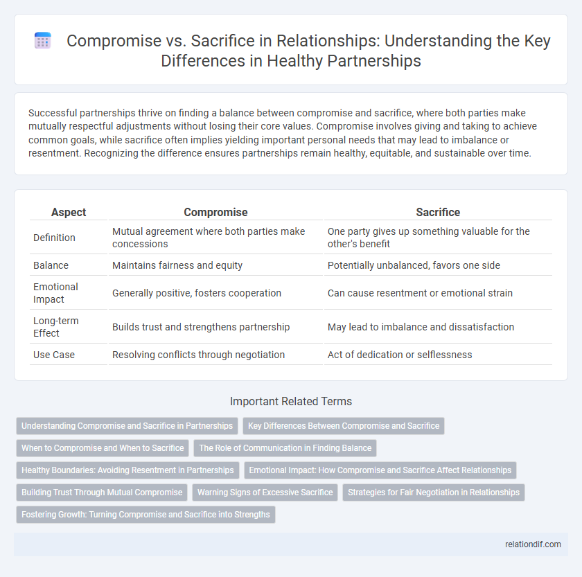 Compromise vs. Sacrifice in Relationships: Understanding the Key Differences in Healthy Partnerships