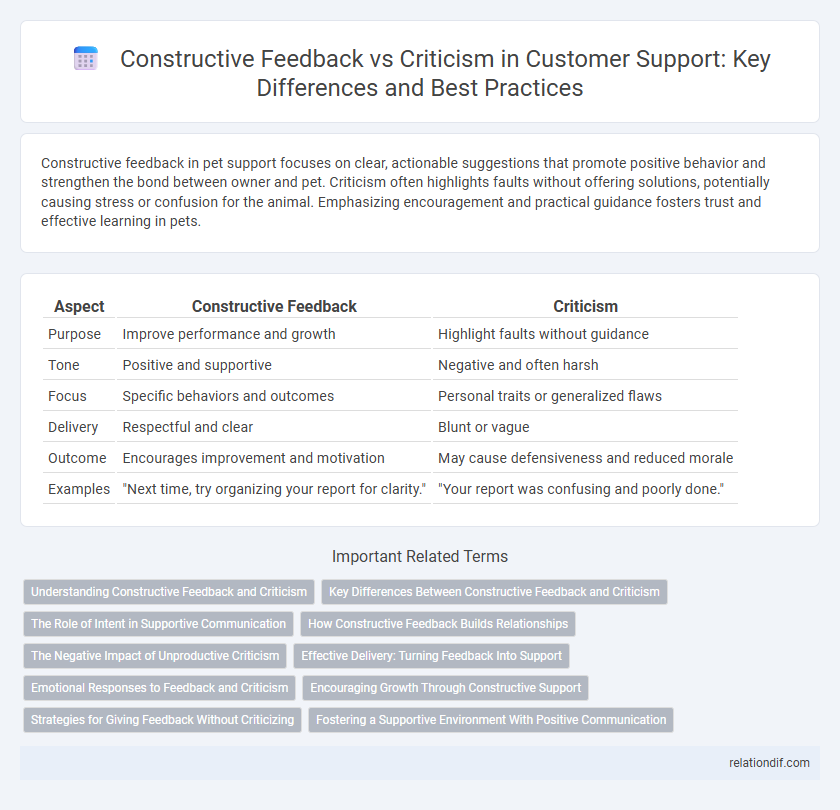 Constructive Feedback vs Criticism in Customer Support: Key Differences and Best Practices