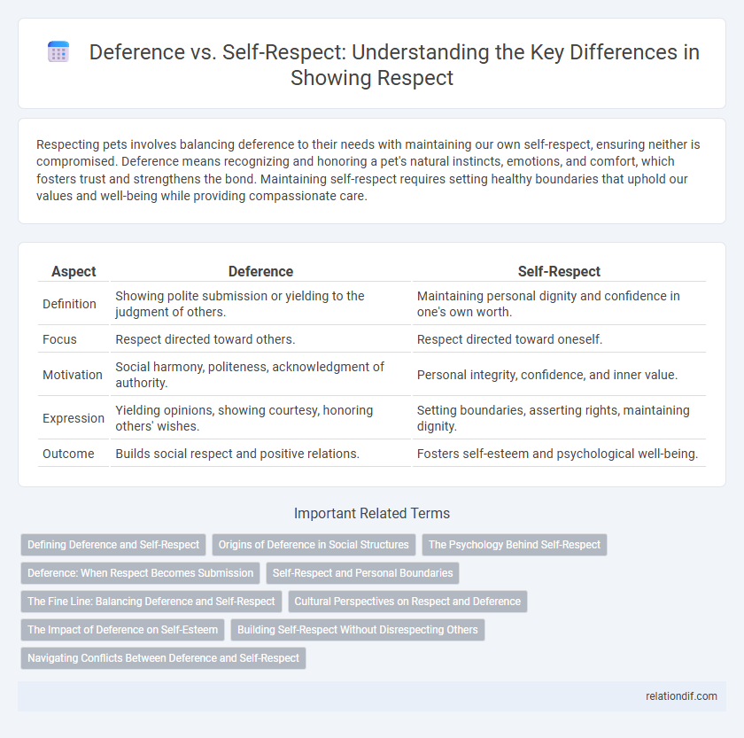 Deference vs. Self-Respect: Understanding the Key Differences in Showing Respect