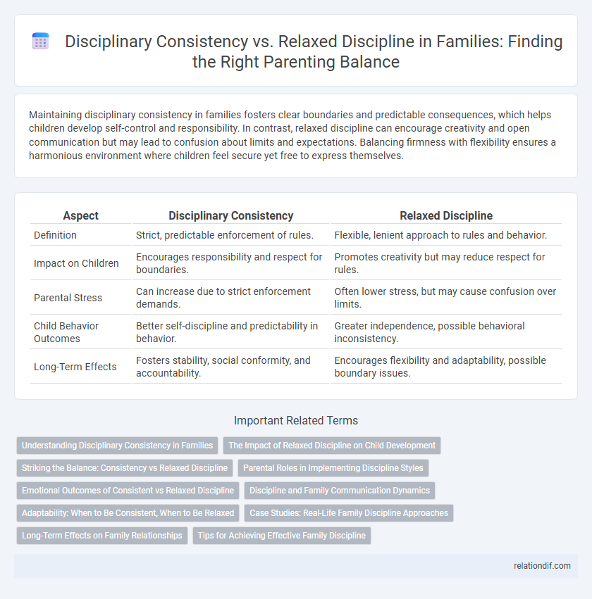 Disciplinary Consistency vs. Relaxed Discipline in Families: Finding the Right Parenting Balance