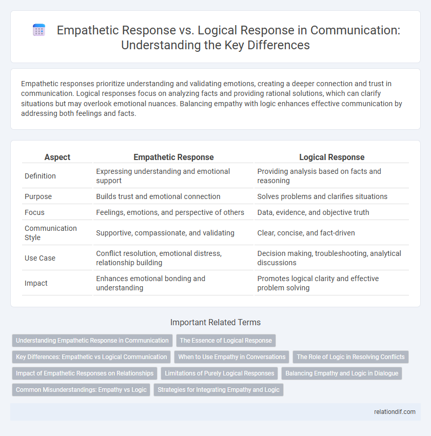 Empathetic Response vs. Logical Response in Communication: Understanding the Key Differences