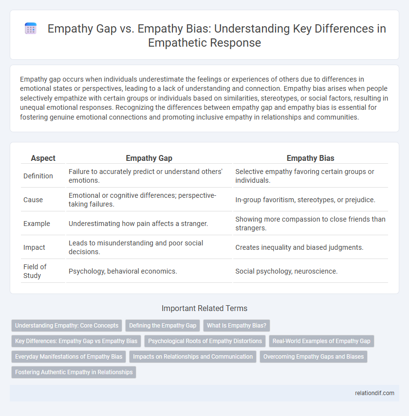 Empathy Gap vs. Empathy Bias: Understanding Key Differences in Empathetic Response