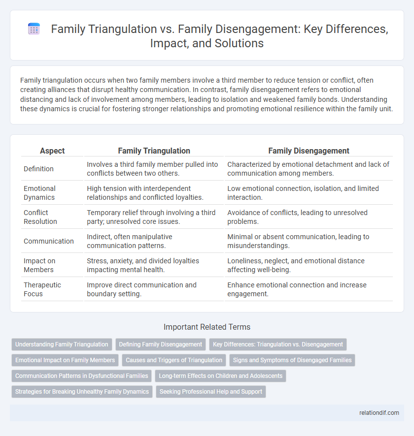 Family Triangulation vs. Family Disengagement: Key Differences, Impact, and Solutions