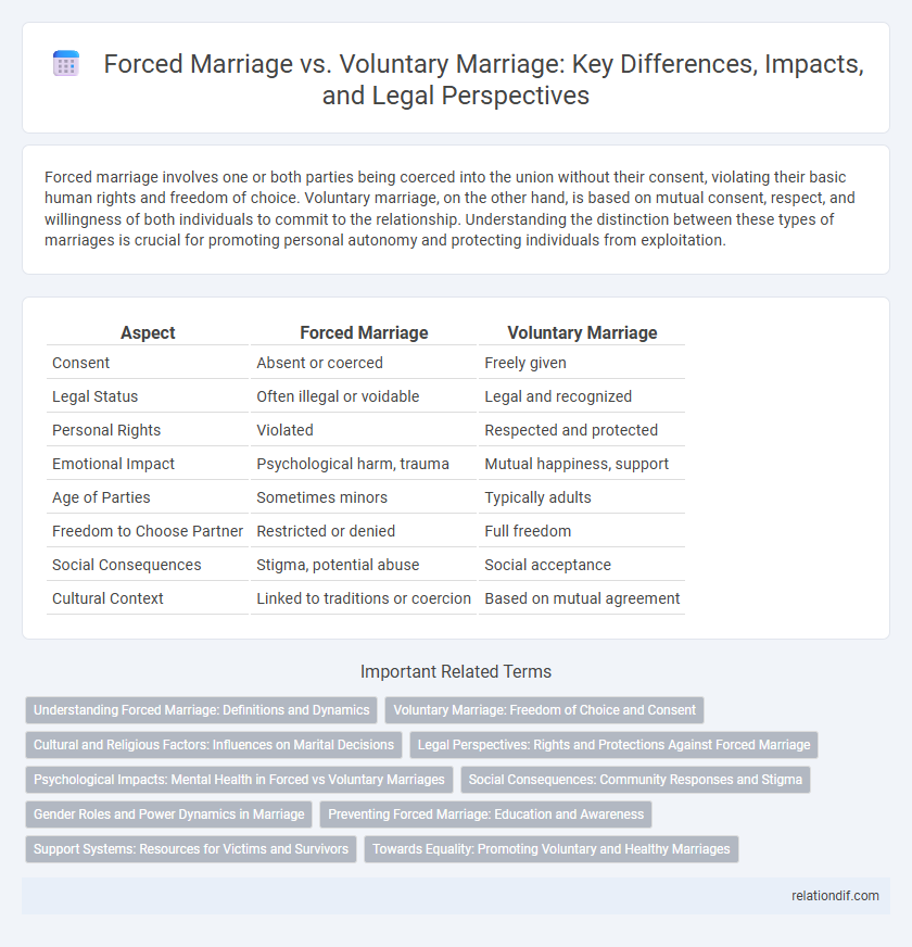 Forced Marriage vs. Voluntary Marriage: Key Differences, Impacts, and Legal Perspectives