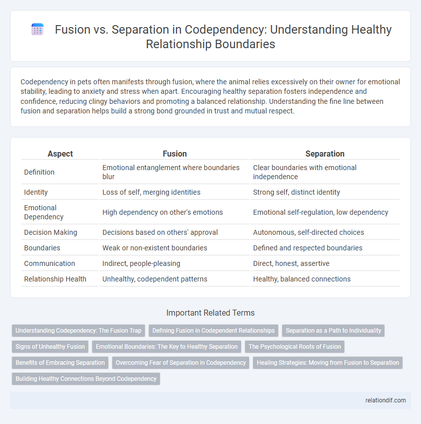 Fusion vs. Separation in Codependency: Understanding Healthy Relationship Boundaries
