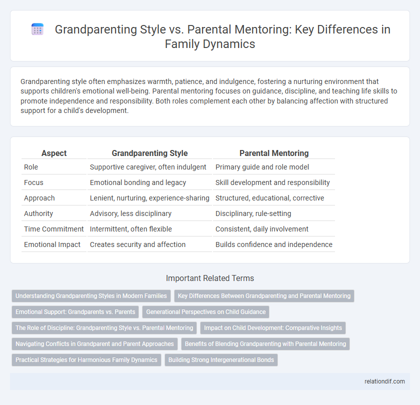 Grandparenting Style vs. Parental Mentoring: Key Differences in Family Dynamics