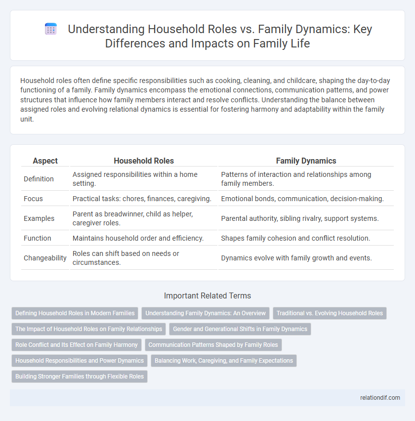 Understanding Household Roles vs. Family Dynamics: Key Differences and Impacts on Family Life