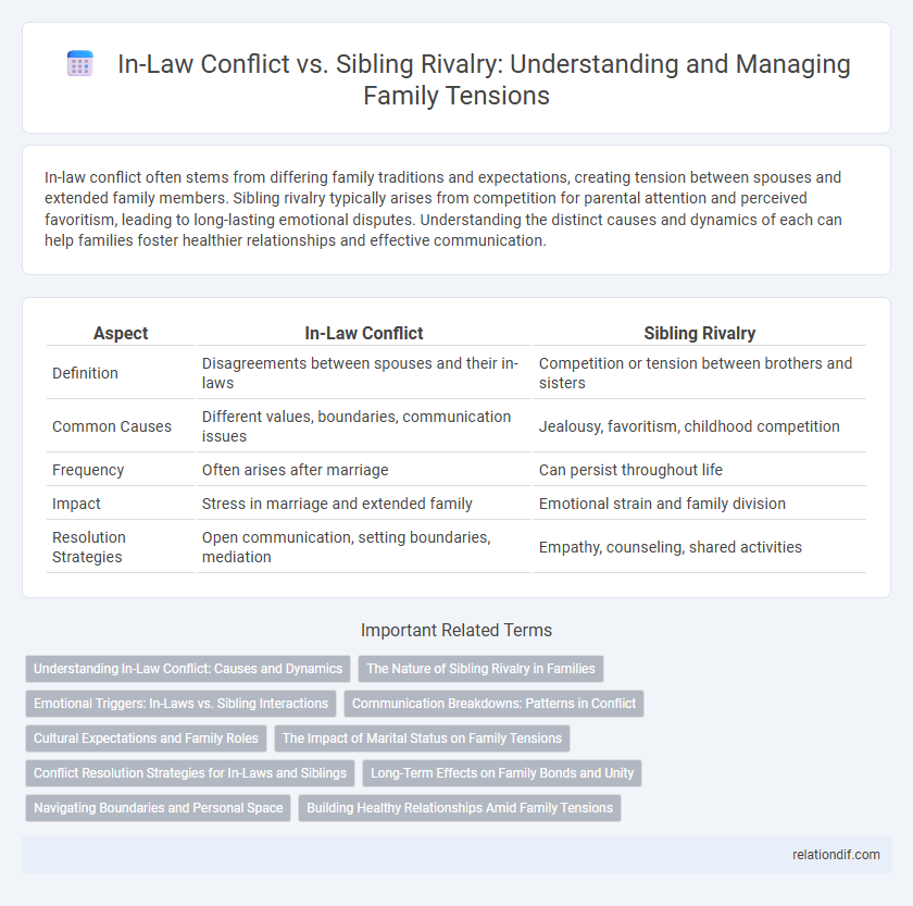 In-Law Conflict vs. Sibling Rivalry: Understanding and Managing Family Tensions