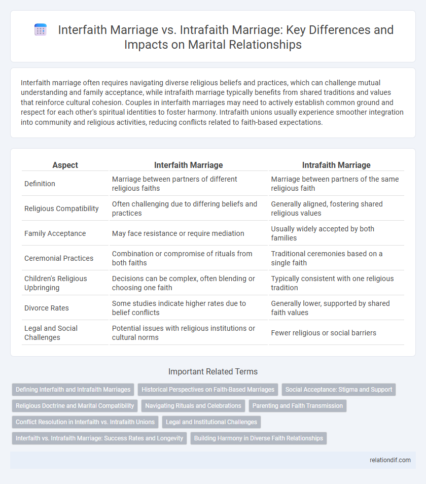 Interfaith Marriage vs. Intrafaith Marriage: Key Differences and Impacts on Marital Relationships