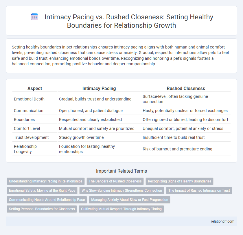 Intimacy Pacing vs. Rushed Closeness: Setting Healthy Boundaries for Relationship Growth