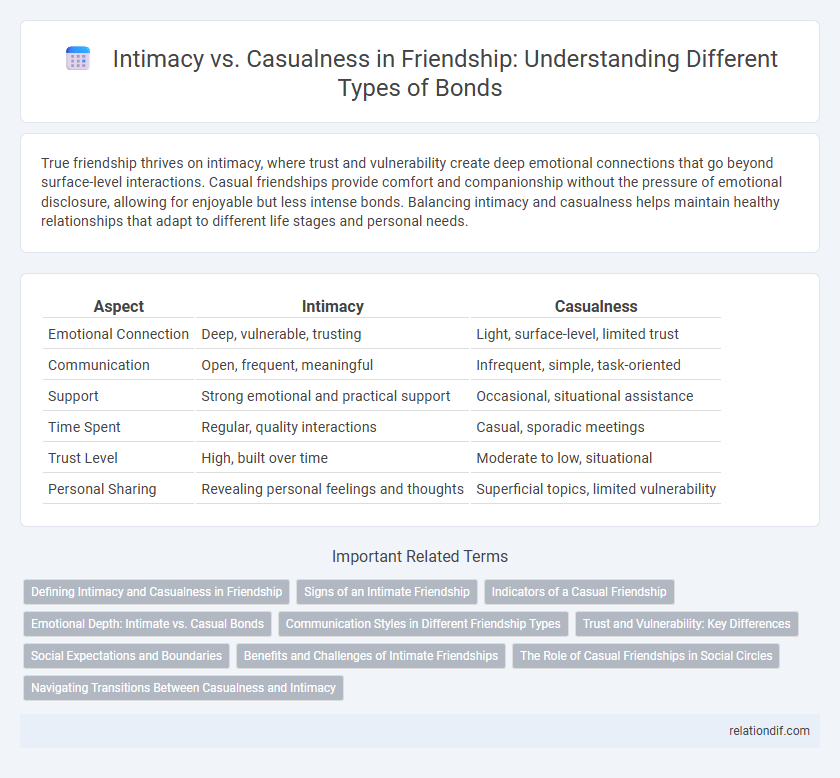 Intimacy vs. Casualness in Friendship: Understanding Different Types of Bonds