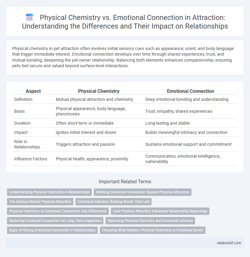 Physical Chemistry vs. Emotional Connection in Attraction: Understanding the Differences and Their Impact on Relationships