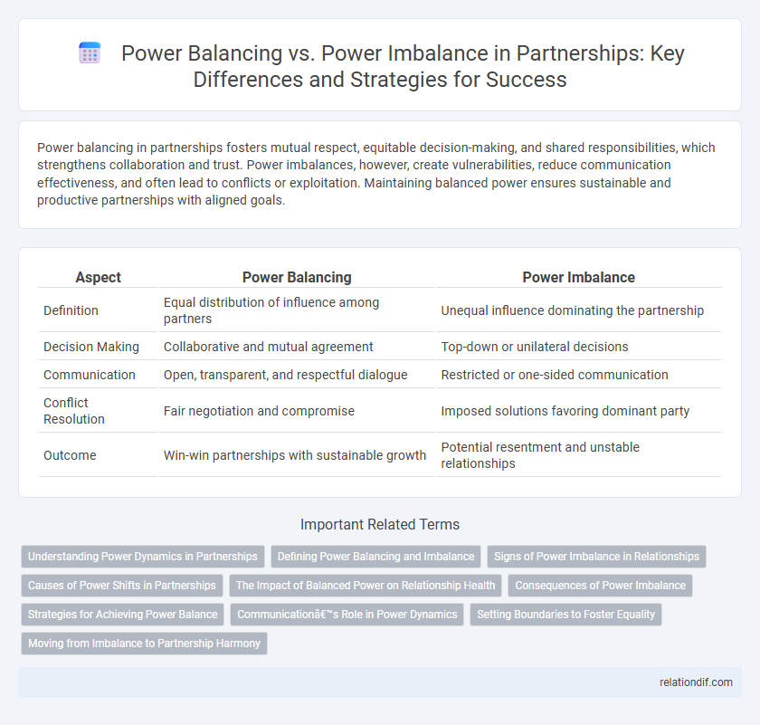Power Balancing vs. Power Imbalance in Partnerships: Key Differences and Strategies for Success