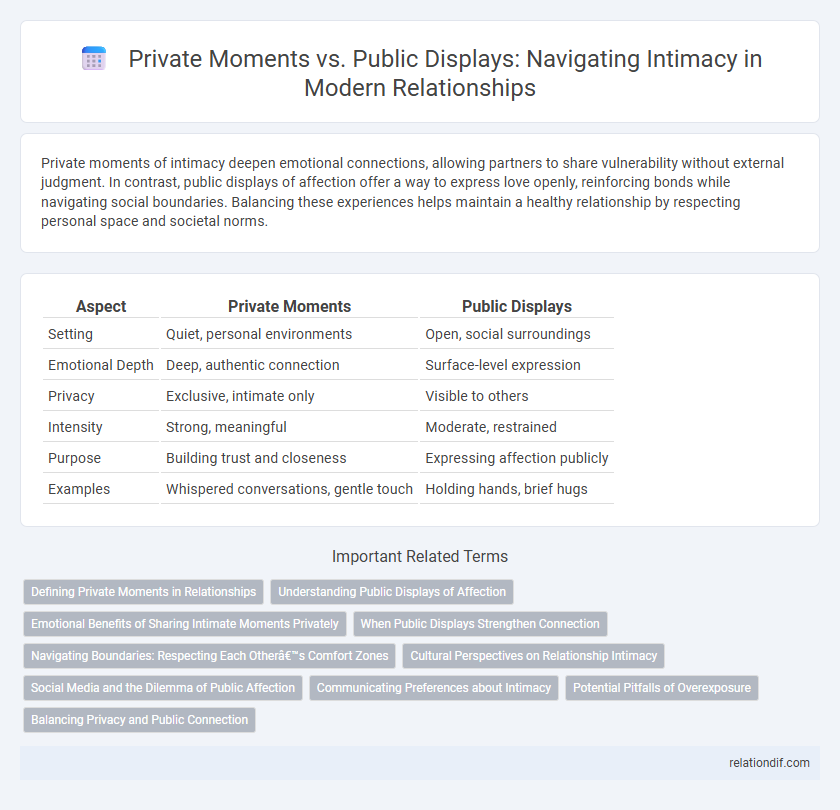 Private Moments vs. Public Displays: Navigating Intimacy in Modern Relationships