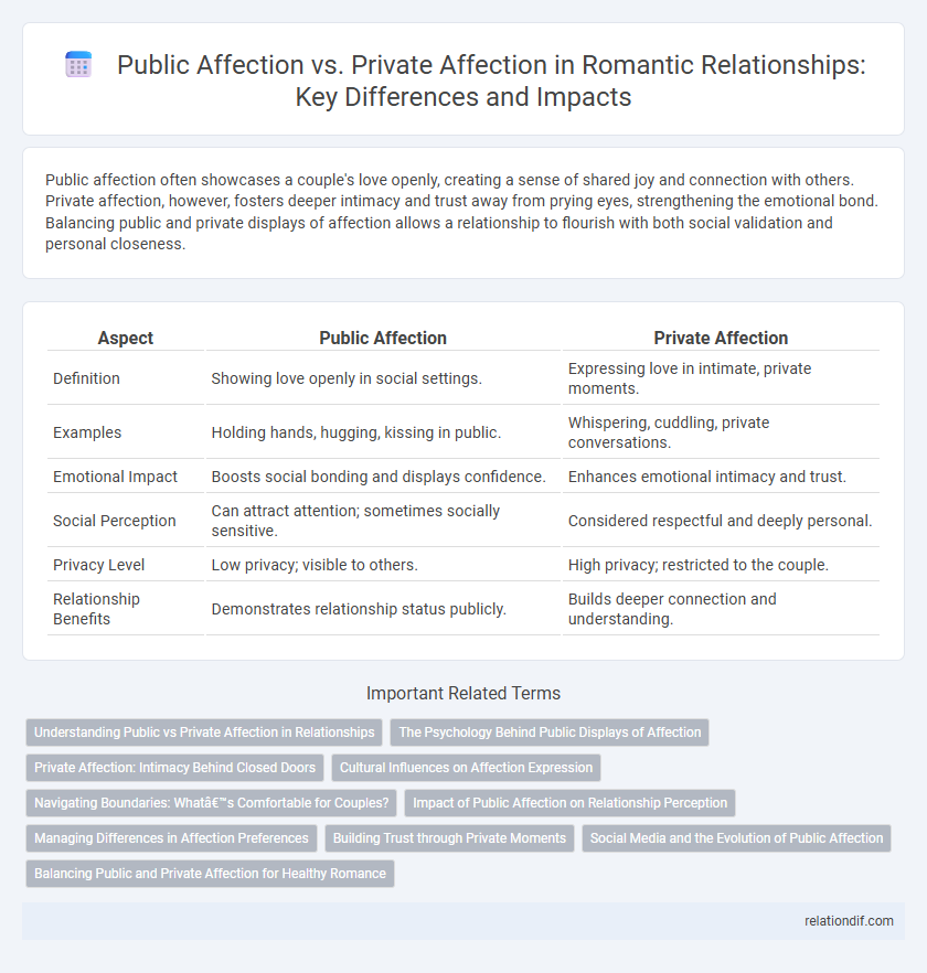 Public Affection vs. Private Affection in Romantic Relationships: Key Differences and Impacts