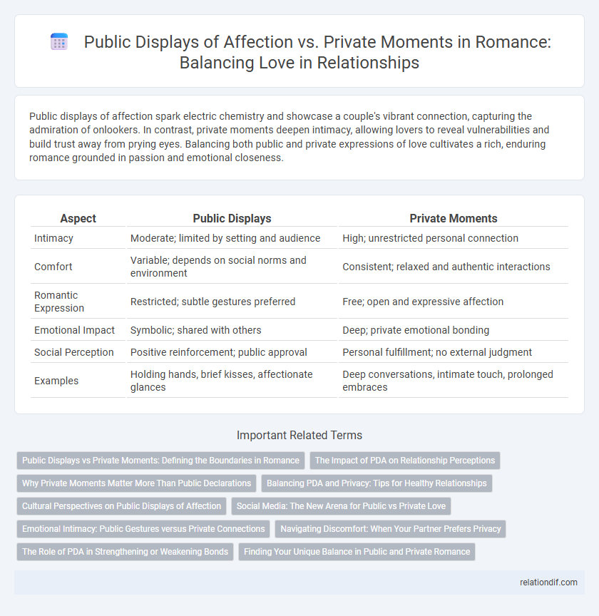 Public Displays of Affection vs. Private Moments in Romance: Balancing Love in Relationships