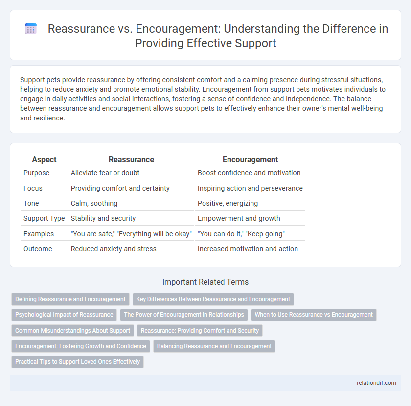 Reassurance vs. Encouragement: Understanding the Difference in Providing Effective Support