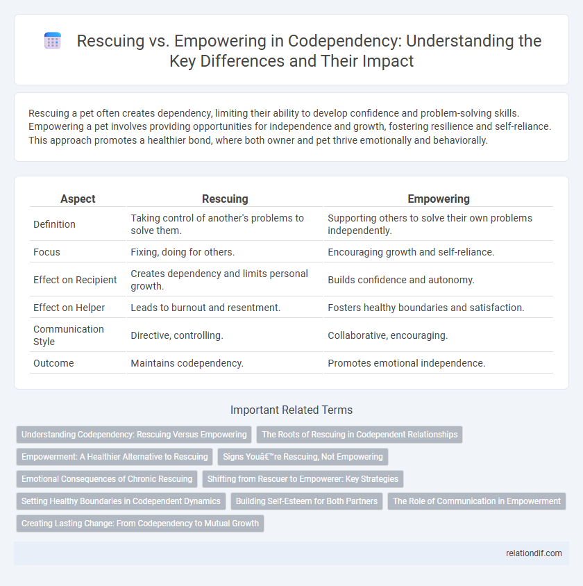 Rescuing vs. Empowering in Codependency: Understanding the Key Differences and Their Impact