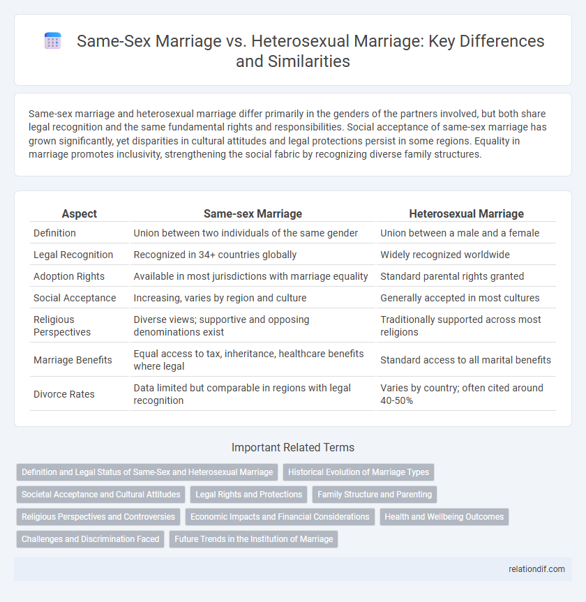 Same-Sex Marriage vs. Heterosexual Marriage: Key Differences and Similarities