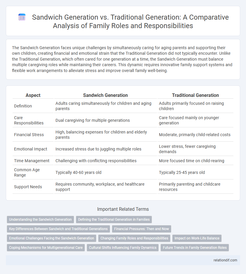 Sandwich Generation vs. Traditional Generation: A Comparative Analysis of Family Roles and Responsibilities